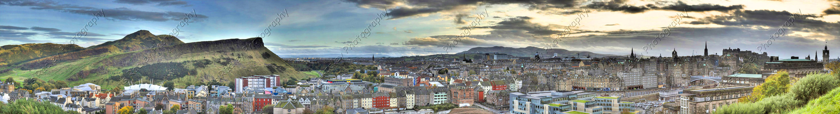 Calton Hill Edinburgh Panoramic