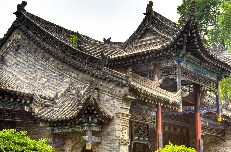 Xian Great Mosque Rooftop
