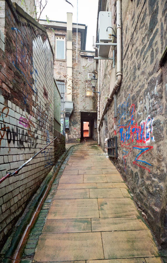 Edinburgh Old Town vertical panoramic
