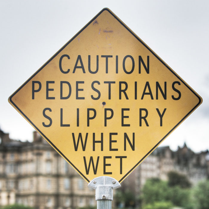 Slippery When Wet funny sign