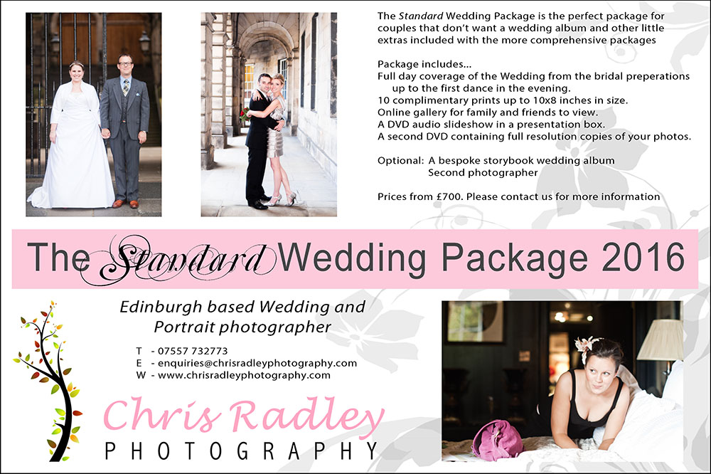 Standard Wedding Package Edinburgh