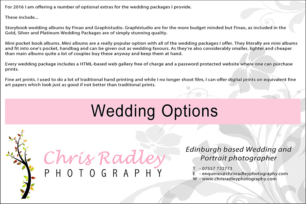 Wedding Options Edinburgh