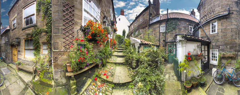 Robin Hoods Bay 360 degree panoramic